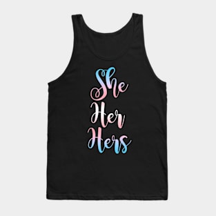 Trans Women  Pronouns Pride Month Trans Flag Transgender Tank Top